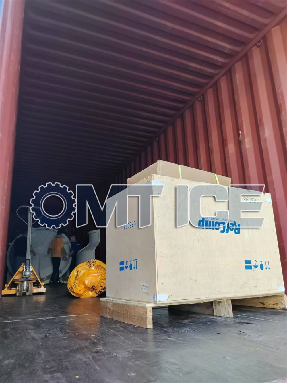 OMT 15Ton Direct Cooling Ice Block Machine Project to Haiti-7